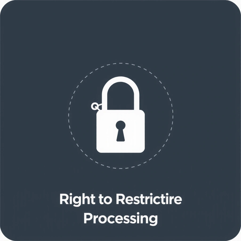 Icono de un candado para el derecho a la limitación del tratamiento