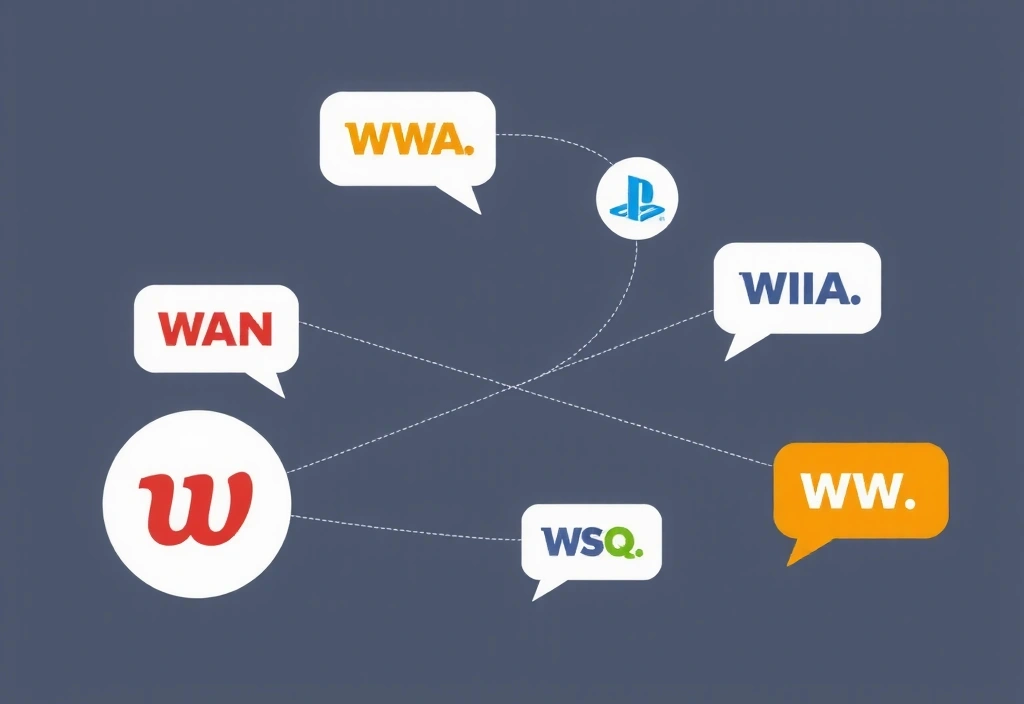 Illustration of interconnected websites, representing third-party links